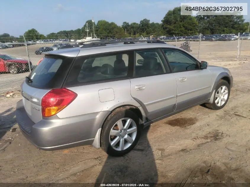 2006 Subaru Outback 2.5I Limited VIN: 4S4BP62C367302795 Lot: 42639039