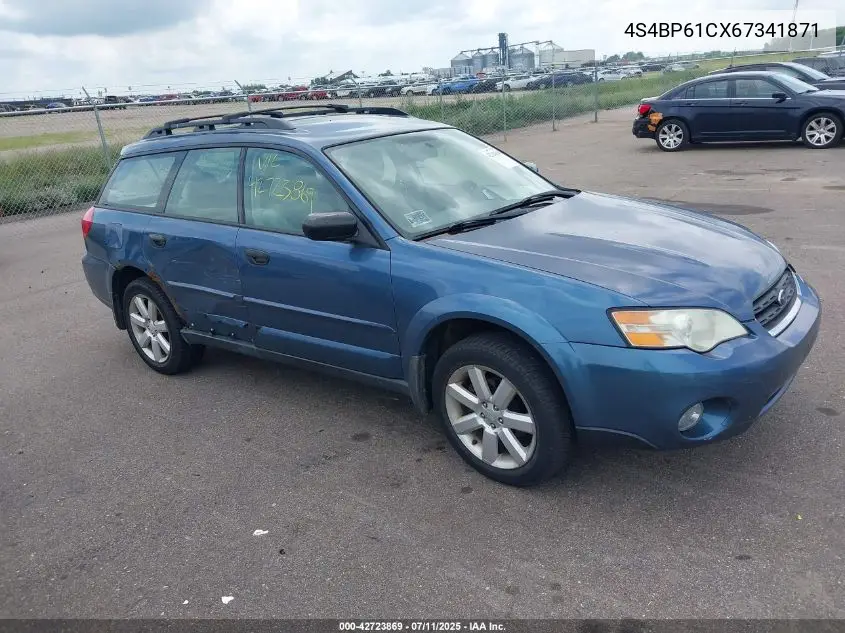 2006 Subaru Outback 2.5I VIN: 4S4BP61CX67341871 Lot: 42723869