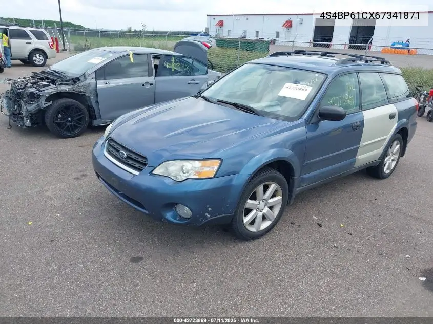 2006 Subaru Outback 2.5I VIN: 4S4BP61CX67341871 Lot: 42723869