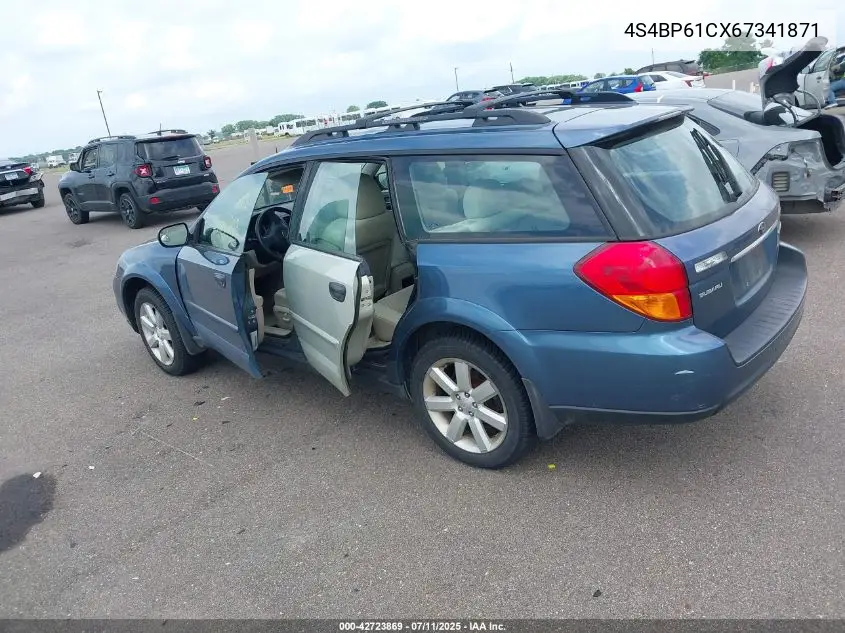 2006 Subaru Outback 2.5I VIN: 4S4BP61CX67341871 Lot: 42723869
