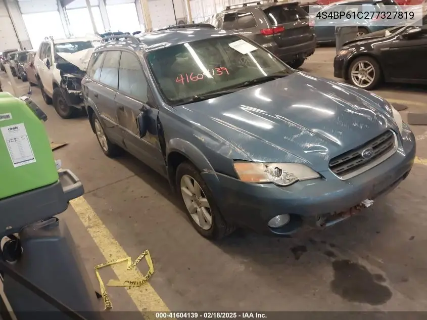 2007 Subaru Outback 2.5I VIN: 4S4BP61C277327819 Lot: 41604139