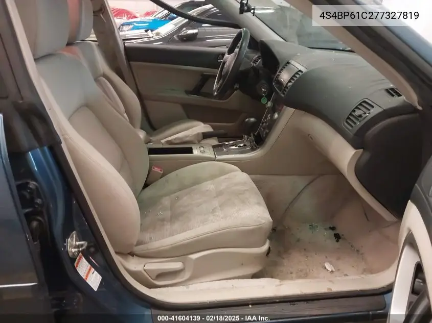 2007 Subaru Outback 2.5I VIN: 4S4BP61C277327819 Lot: 41604139