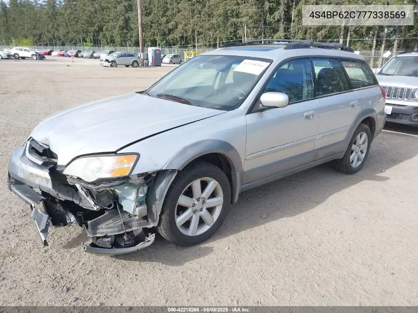 2007 Subaru Outback 2.5I Limited VIN: 4S4BP62C777338569 Lot: 42218266