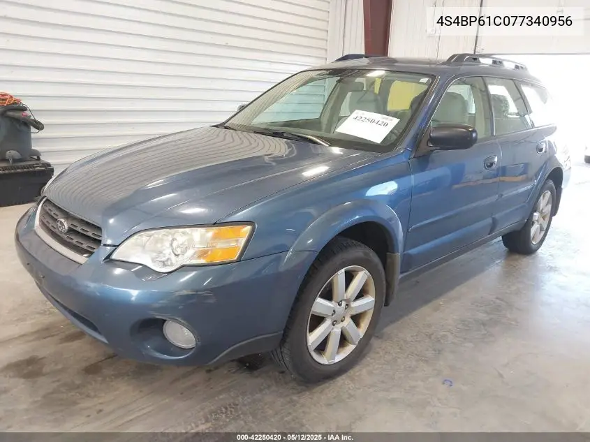 2007 Subaru Outback 2.5I VIN: 4S4BP61C077340956 Lot: 42250420