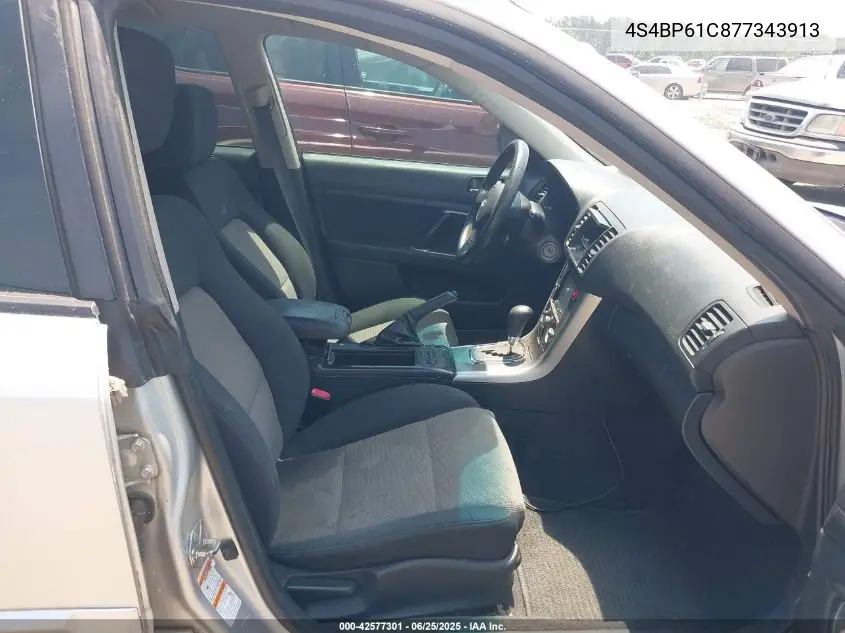 2007 Subaru Outback 2.5I/2.5I Basic/2.5I L.l. Bean Edition VIN: 4S4BP61C877343913 Lot: 42577301