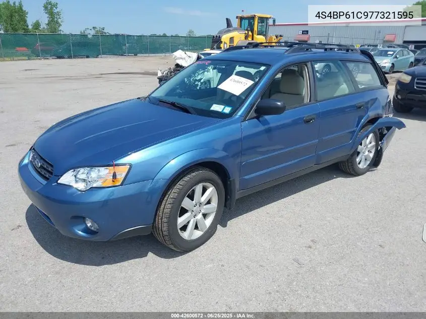 2007 Subaru Outback 2.5I VIN: 4S4BP61C977321595 Lot: 42600572