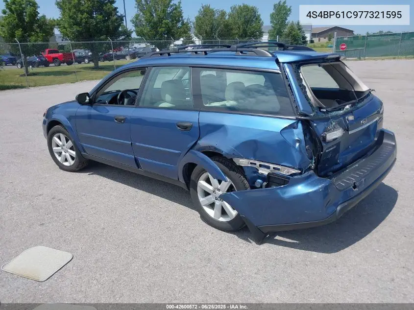 2007 Subaru Outback 2.5I VIN: 4S4BP61C977321595 Lot: 42600572
