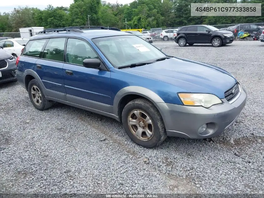 2007 Subaru Outback 2.5I Basic VIN: 4S4BP61C977333858 Lot: 42605214