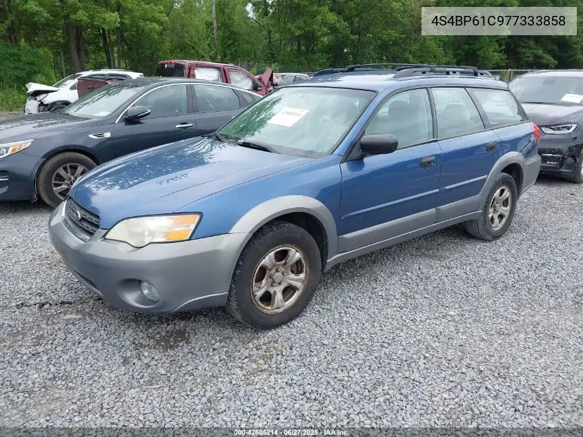 2007 Subaru Outback 2.5I Basic VIN: 4S4BP61C977333858 Lot: 42605214