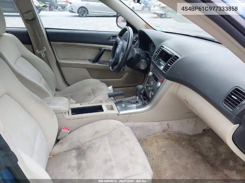 2007 Subaru Outback 2.5I Basic VIN: 4S4BP61C977333858 Lot: 42605214