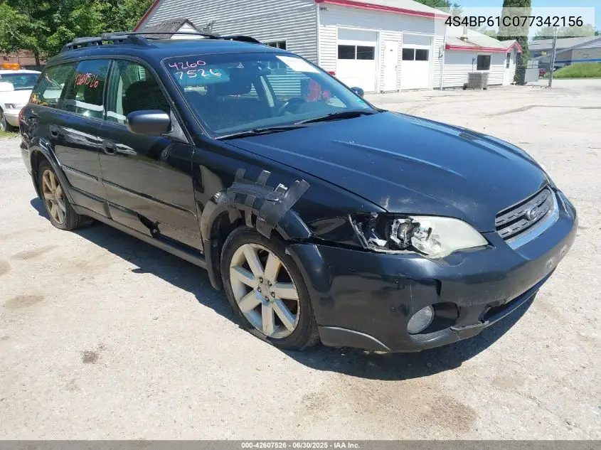 2007 Subaru Outback 2.5I/2.5I Basic/2.5I L.l. Bean Edition VIN: 4S4BP61C077342156 Lot: 42607526