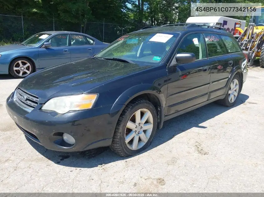 2007 Subaru Outback 2.5I/2.5I Basic/2.5I L.l. Bean Edition VIN: 4S4BP61C077342156 Lot: 42607526