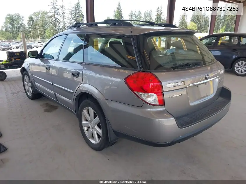2008 Subaru Outback 2.5I/2.5I L.l. Bean Edition VIN: 4S4BP61C887307253 Lot: 42233533