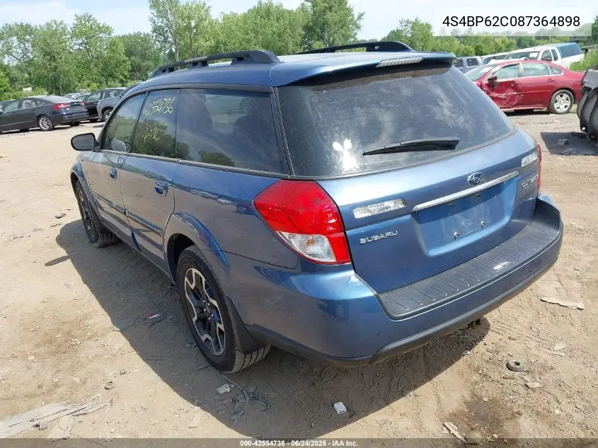 2008 Subaru Outback 2.5I Limited/2.5I Limited L.l. Bean Edition VIN: 4S4BP62C087364898 Lot: 42554736
