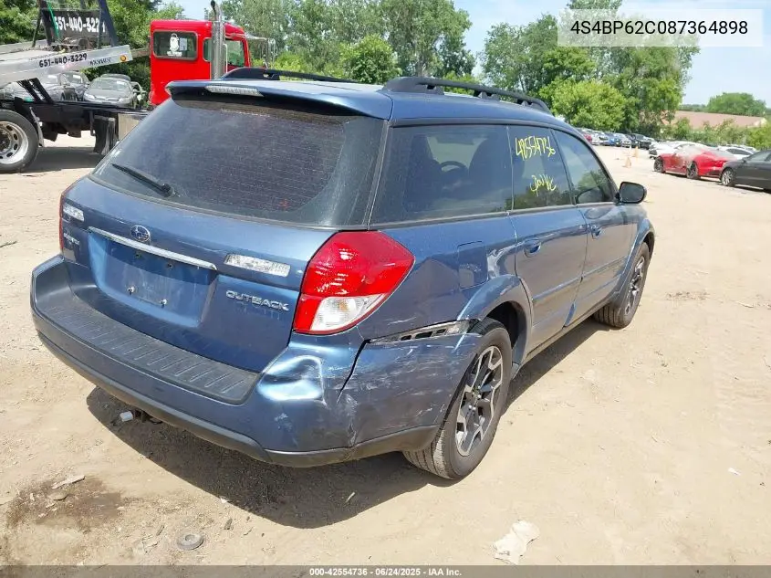 2008 Subaru Outback 2.5I Limited/2.5I Limited L.l. Bean Edition VIN: 4S4BP62C087364898 Lot: 42554736