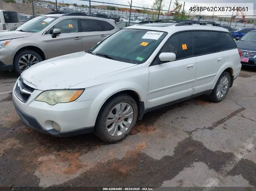2008 Subaru Outback 2.5I Limited/2.5I Limited L.l. Bean Edition VIN: 4S4BP62CX87344061 Lot: 42563490