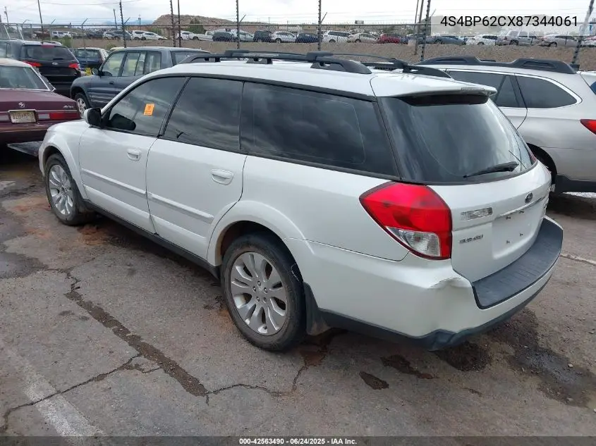 2008 Subaru Outback 2.5I Limited/2.5I Limited L.l. Bean Edition VIN: 4S4BP62CX87344061 Lot: 42563490