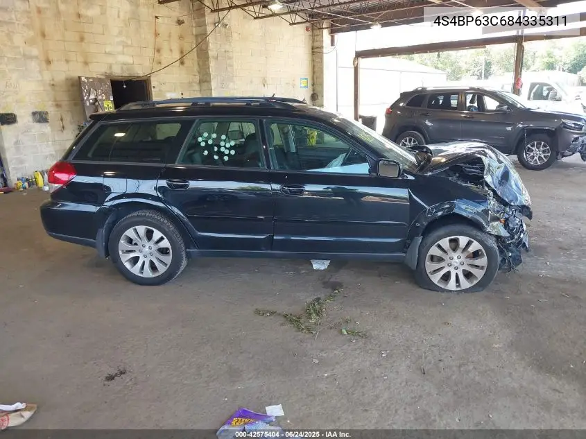 2008 Subaru Outback 2.5Xt Limited VIN: 4S4BP63C684335311 Lot: 42575404