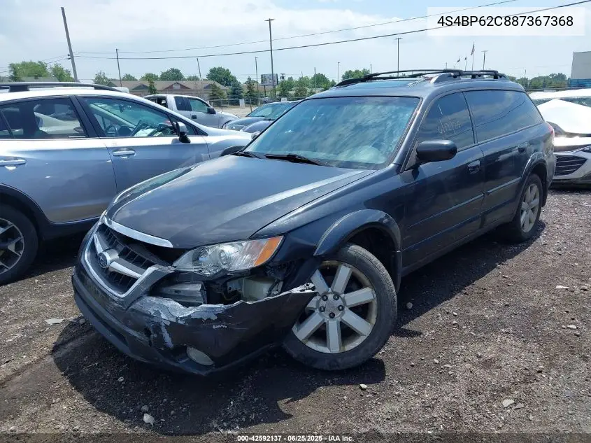 2008 Subaru Outback VIN: 4S4BP62C887367368 Lot: 42592137