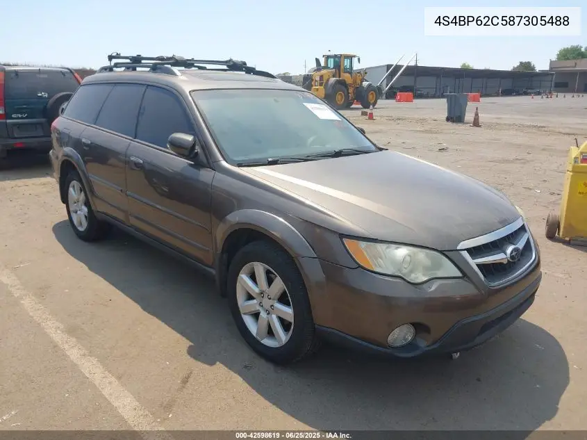 2008 Subaru Outback 2.5I Limited/2.5I Limited L.l. Bean Edition VIN: 4S4BP62C587305488 Lot: 42598619