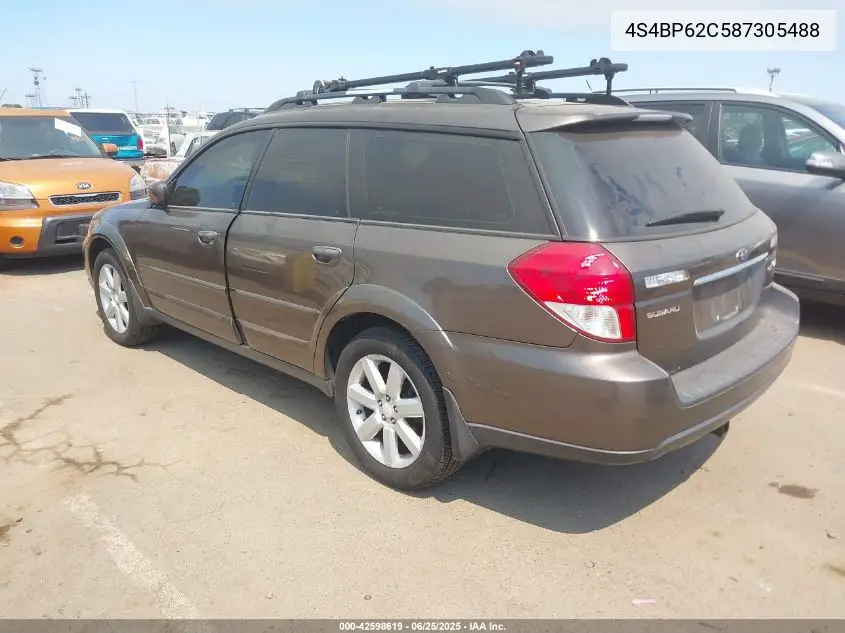 2008 Subaru Outback 2.5I Limited/2.5I Limited L.l. Bean Edition VIN: 4S4BP62C587305488 Lot: 42598619
