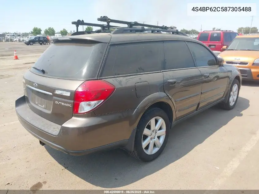 2008 Subaru Outback 2.5I Limited/2.5I Limited L.l. Bean Edition VIN: 4S4BP62C587305488 Lot: 42598619