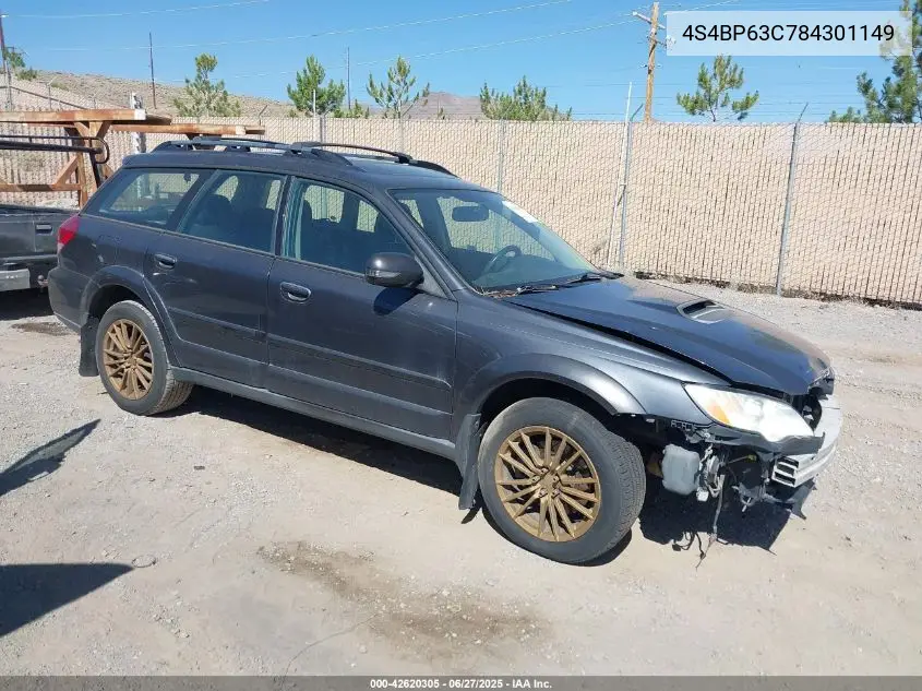 2008 Subaru Outback 2.5Xt Limited VIN: 4S4BP63C784301149 Lot: 42620305