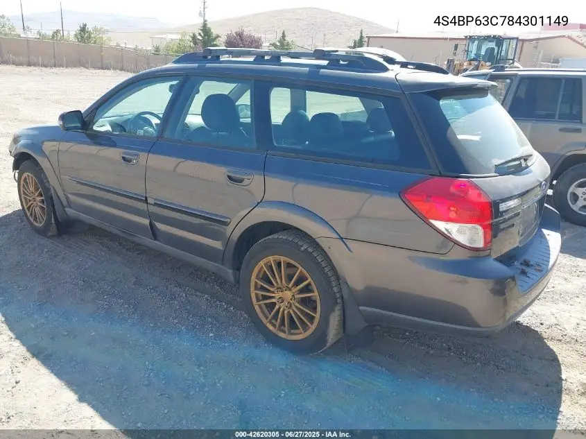 2008 Subaru Outback 2.5Xt Limited VIN: 4S4BP63C784301149 Lot: 42620305