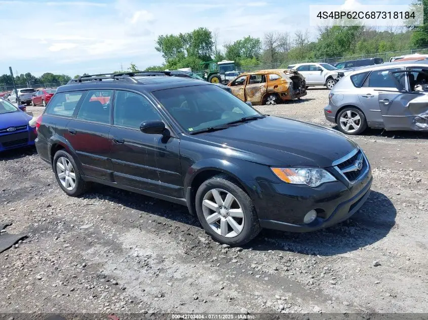 2008 Subaru Outback 2.5I Limited/2.5I Limited L.l. Bean Edition VIN: 4S4BP62C687318184 Lot: 42703404