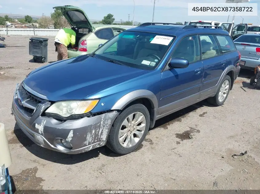 2008 Subaru Outback 2.5I Limited/2.5I Limited L.l. Bean Edition VIN: 4S4BP62CX87358722 Lot: 42723890