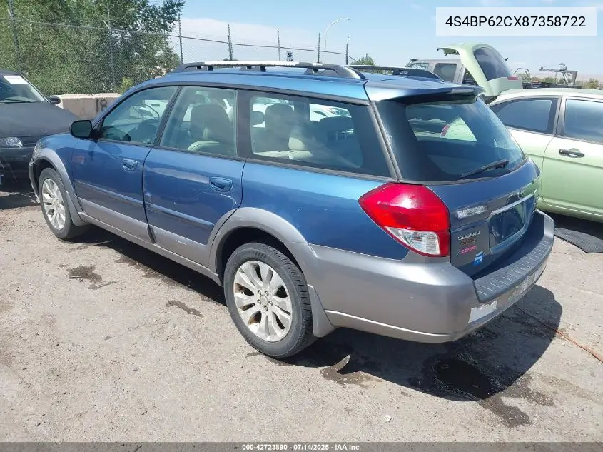 2008 Subaru Outback 2.5I Limited/2.5I Limited L.l. Bean Edition VIN: 4S4BP62CX87358722 Lot: 42723890