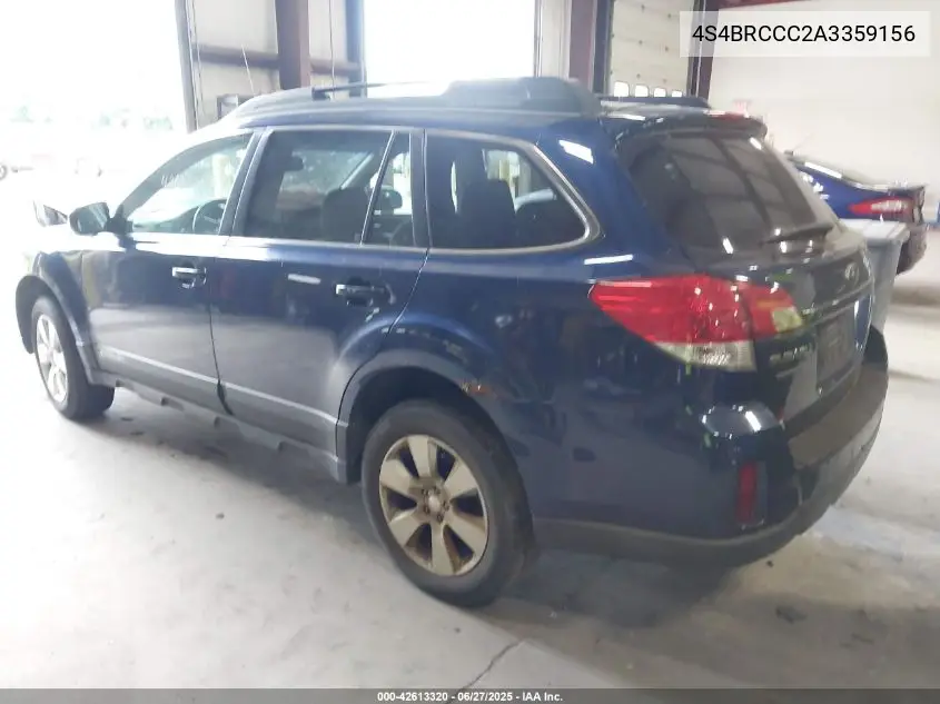 2010 Subaru Outback 2.5I Premium VIN: 4S4BRCCC2A3359156 Lot: 42613320