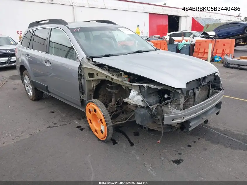 2011 Subaru Outback 2.5I Limited VIN: 4S4BRBKC5B3440486 Lot: 42255791