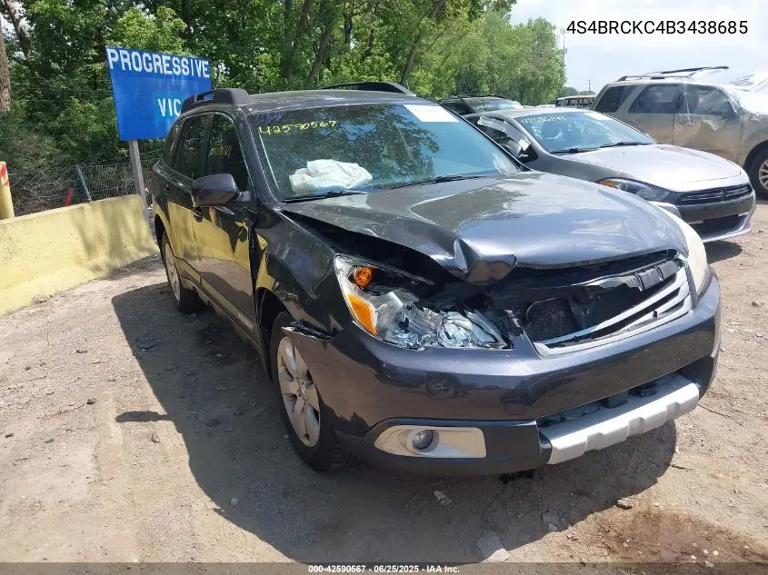 2011 Subaru Outback 2.5I Limited VIN: 4S4BRCKC4B3438685 Lot: 42590567