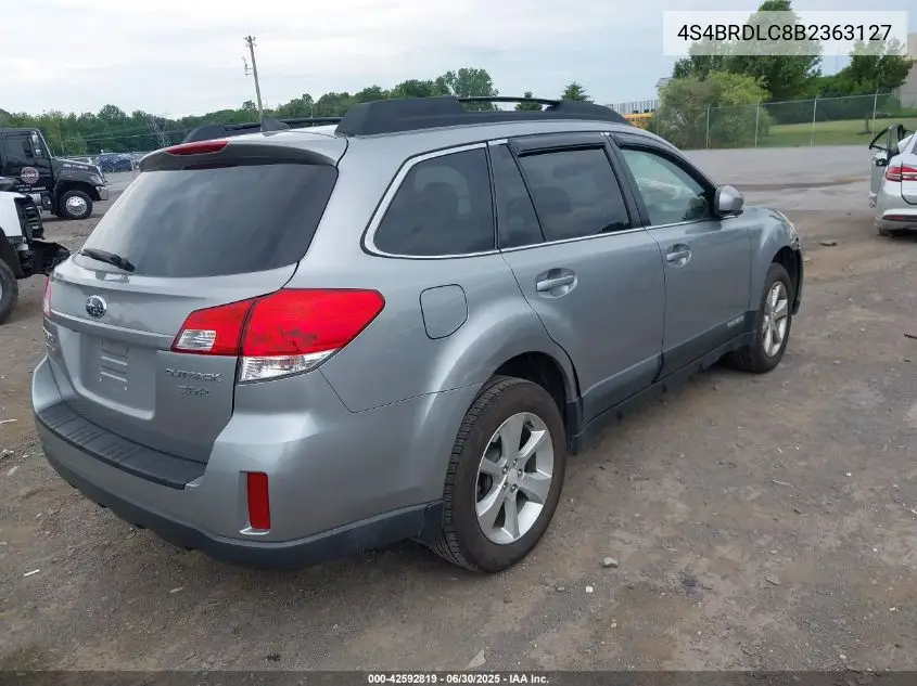 2011 Subaru Outback 3.6R Limited VIN: 4S4BRDLC8B2363127 Lot: 42592819