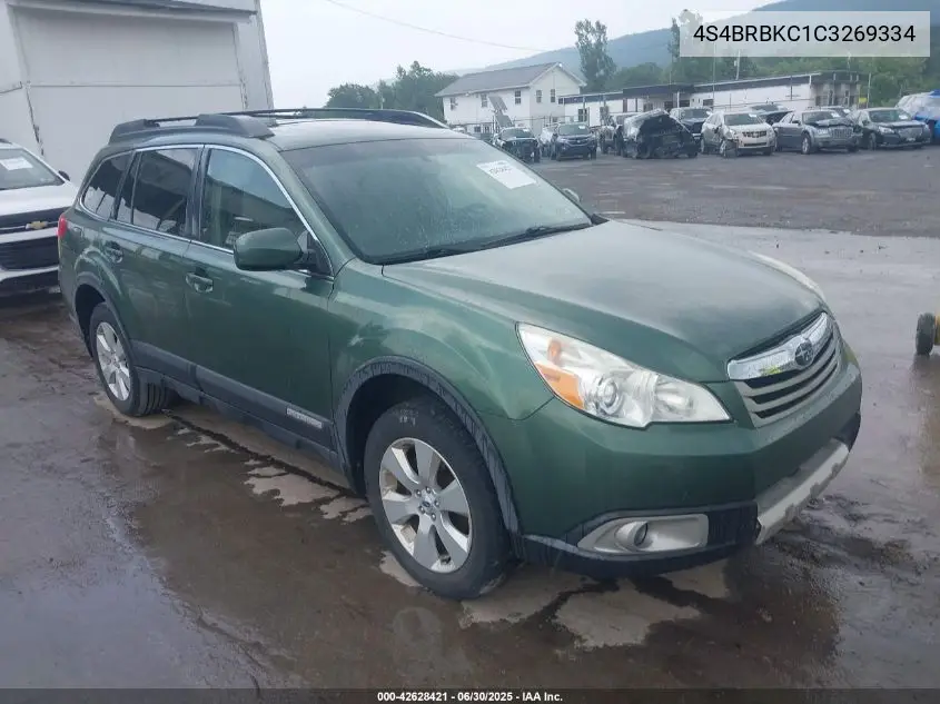 2012 Subaru Outback 2.5I Limited VIN: 4S4BRBKC1C3269334 Lot: 42628421