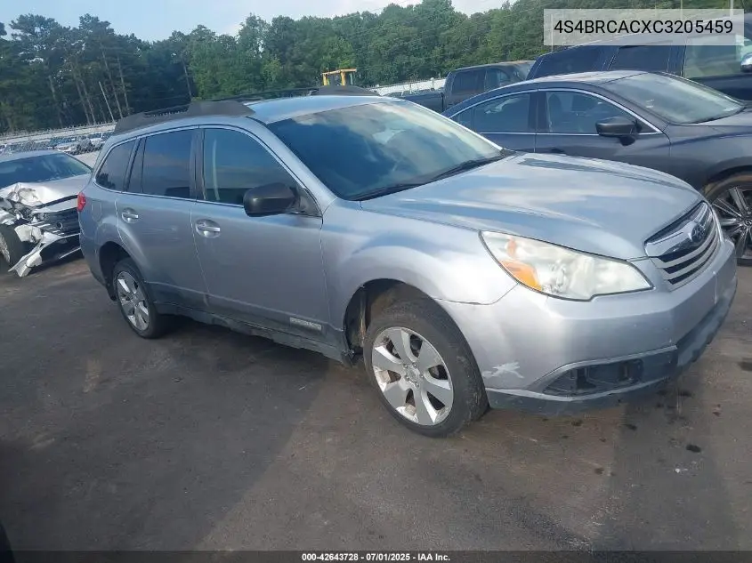 2012 Subaru Outback 2.5I VIN: 4S4BRCACXC3205459 Lot: 42643728