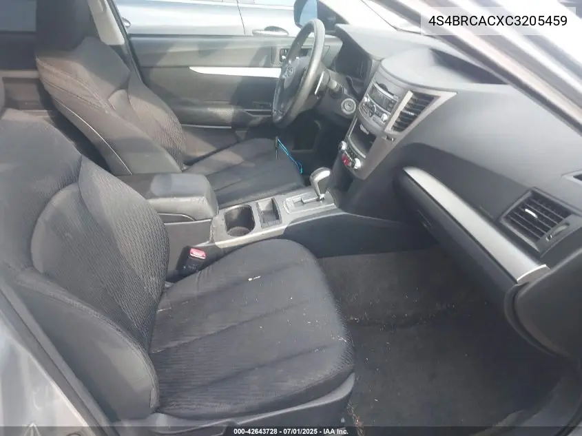 2012 Subaru Outback 2.5I VIN: 4S4BRCACXC3205459 Lot: 42643728