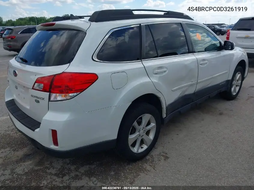 2013 Subaru Outback 2.5I Limited VIN: 4S4BRCPC0D3261919 Lot: 42236781