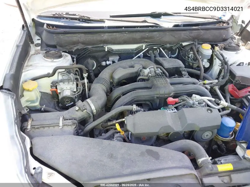 2013 Subaru Outback 2.5I Premium VIN: 4S4BRBCC9D3314021 Lot: 42552321