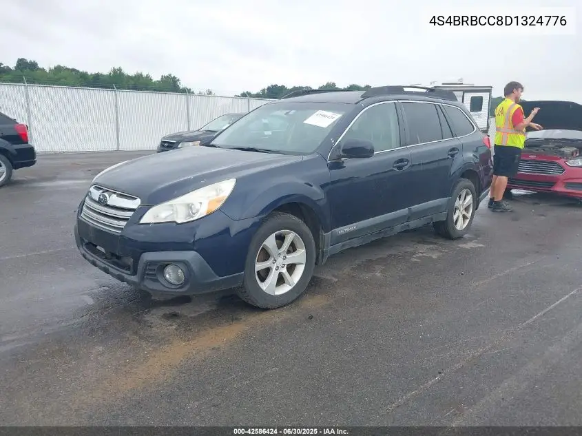 2013 Subaru Outback 2.5I Premium VIN: 4S4BRBCC8D1324776 Lot: 42586424