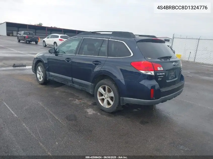 2013 Subaru Outback 2.5I Premium VIN: 4S4BRBCC8D1324776 Lot: 42586424
