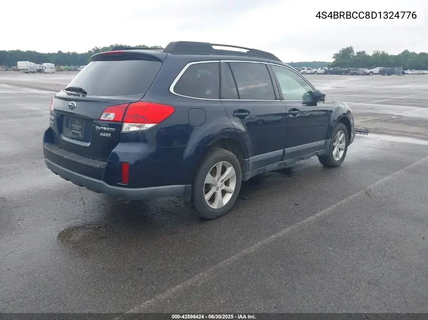 2013 Subaru Outback 2.5I Premium VIN: 4S4BRBCC8D1324776 Lot: 42586424