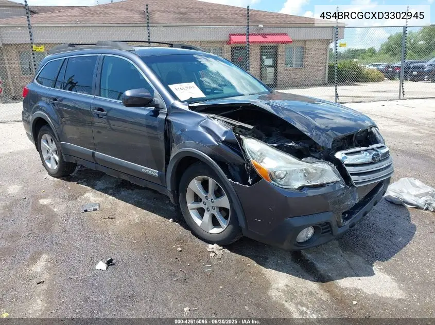 2013 Subaru Outback 2.5I Premium VIN: 4S4BRCGCXD3302945 Lot: 42615095