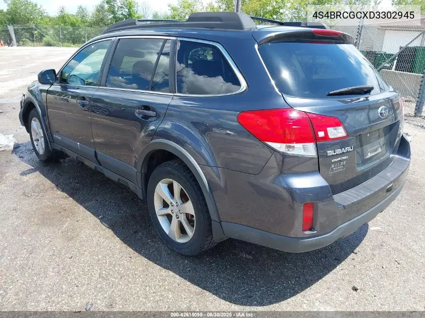 2013 Subaru Outback 2.5I Premium VIN: 4S4BRCGCXD3302945 Lot: 42615095