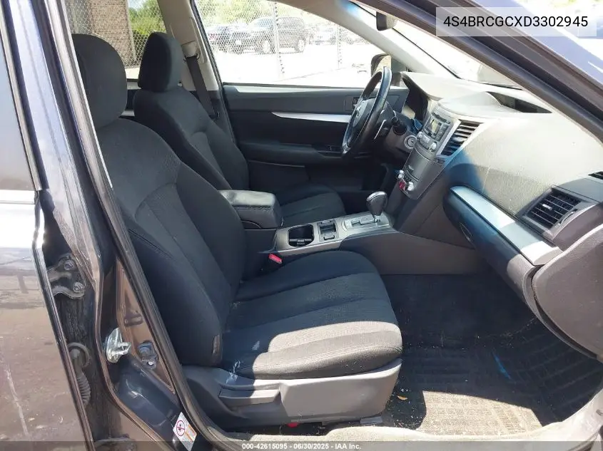 2013 Subaru Outback 2.5I Premium VIN: 4S4BRCGCXD3302945 Lot: 42615095