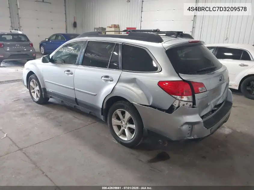2013 Subaru Outback 2.5I Limited VIN: 4S4BRCLC7D3209578 Lot: 42639861