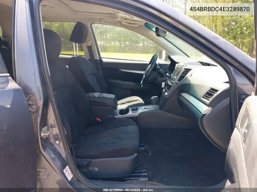 2014 Subaru Outback 2.5I Premium VIN: 4S4BRBDC4E3289870 Lot: 42199054