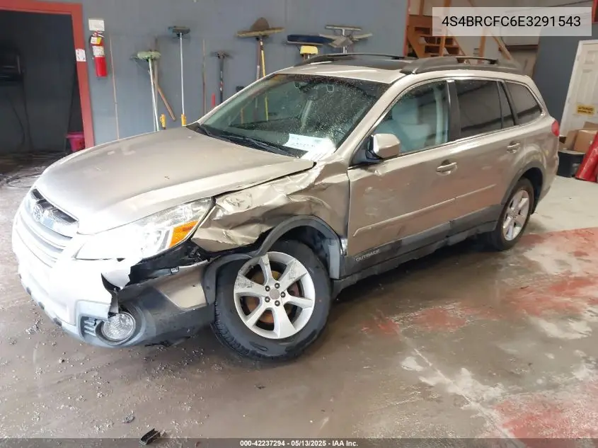 2014 Subaru Outback 2.5I Premium VIN: 4S4BRCFC6E3291543 Lot: 42237294