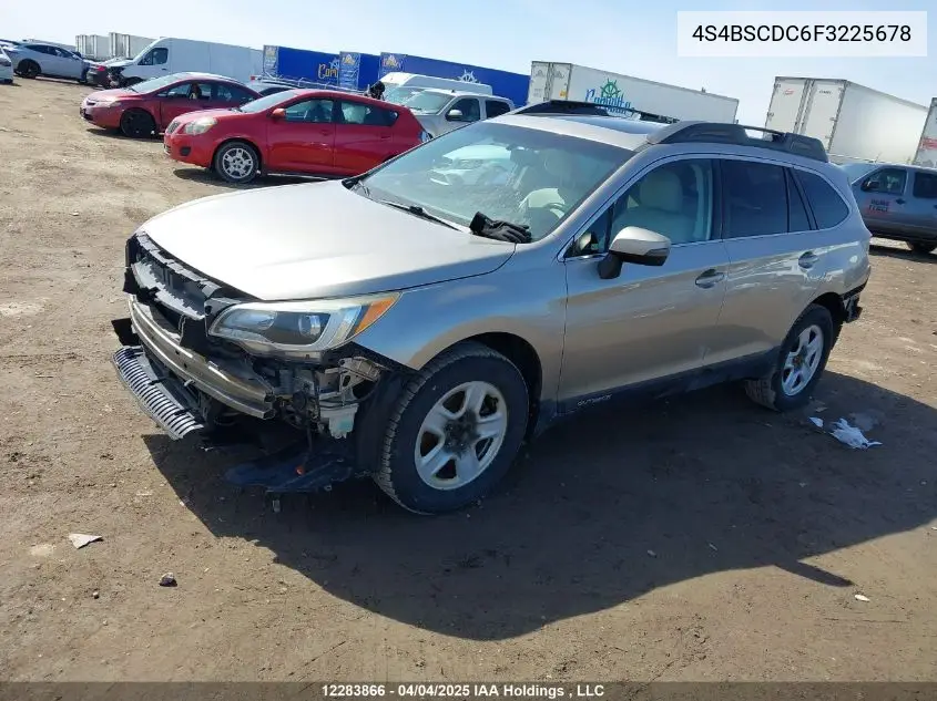 2015 Subaru Outback 2.5I Touring Package VIN: 4S4BSCDC6F3225678 Lot: 12283866